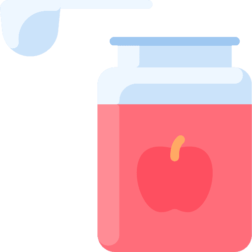 Baby food spoon feeding baby icon