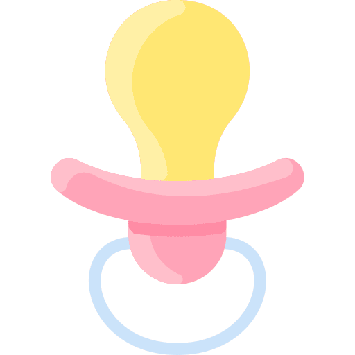 Pacifier nipple nursery childhood icon