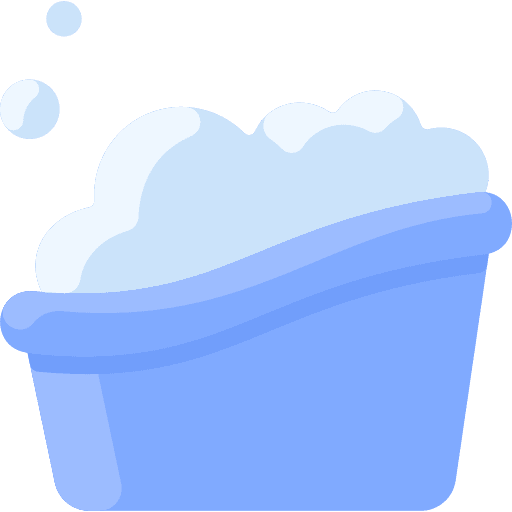 Bath tub bathroom kid and baby clean icon