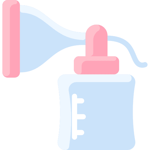 Breast pump motherhood kid and baby accessory icon