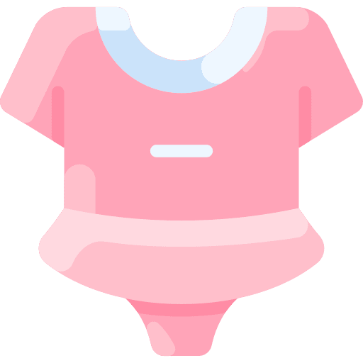 Dress baby clothes garment icon