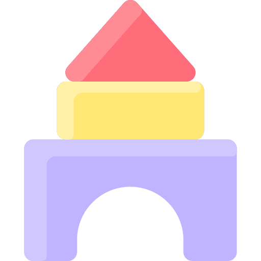 Blocks construction building children icon