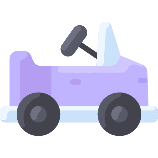 Car toy electric car icon