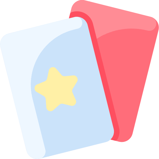 Cards star play gaming icon