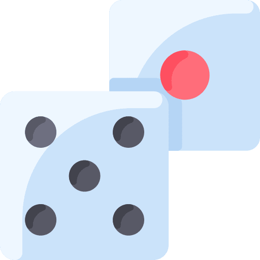 Dice gaming dice probability icon Dice gaming dice probability icon