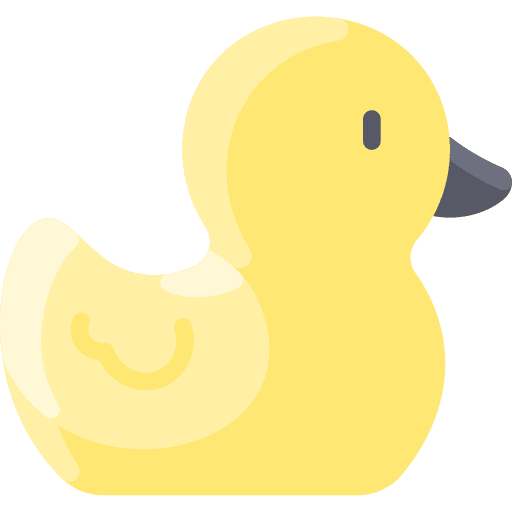 Rubber duck baby toy childhood bathroom icon