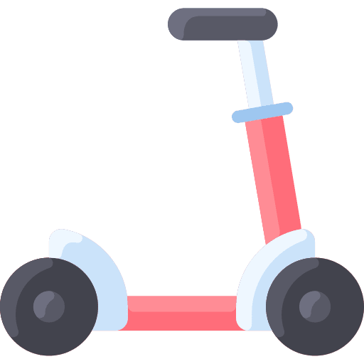 Scooter bike kid and baby scooter icon Scooter bike kid and baby scooter icon