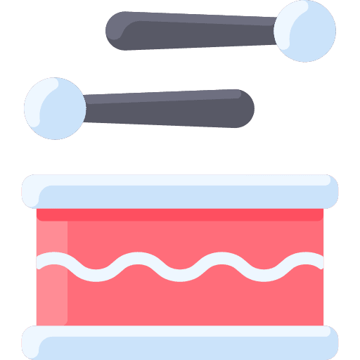Drums drums drumstick baby toy icon Drums drums drumstick baby toy icon