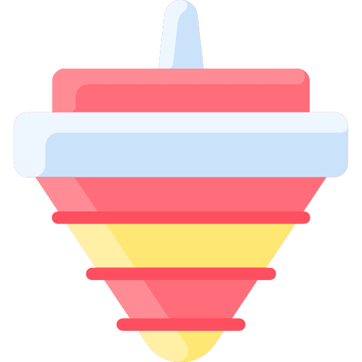 Spinning top kid and baby childhood toy icon Spinning top kid and baby childhood toy icon