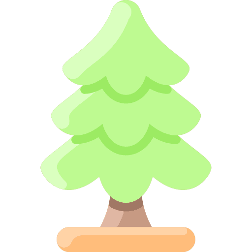 Fir woodland tree nature icon