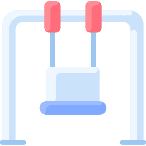 Swing swing kid and baby playground icon Swing swing kid and baby playground icon