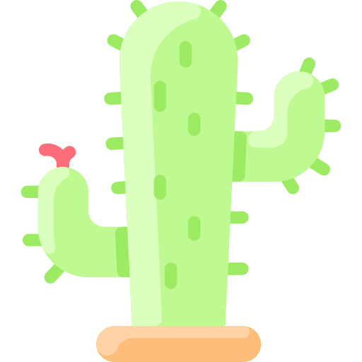 Cactus cactus botanical nature icon