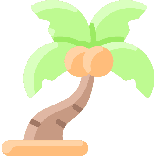 Palm botanical environment nature icon