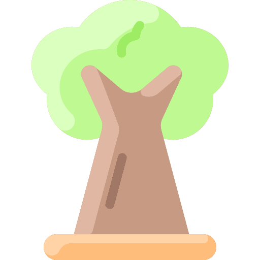 Tree forest woodland nature icon