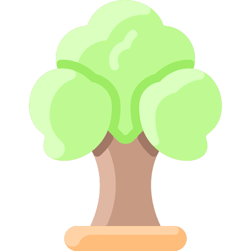Tree wood woodland nature icon