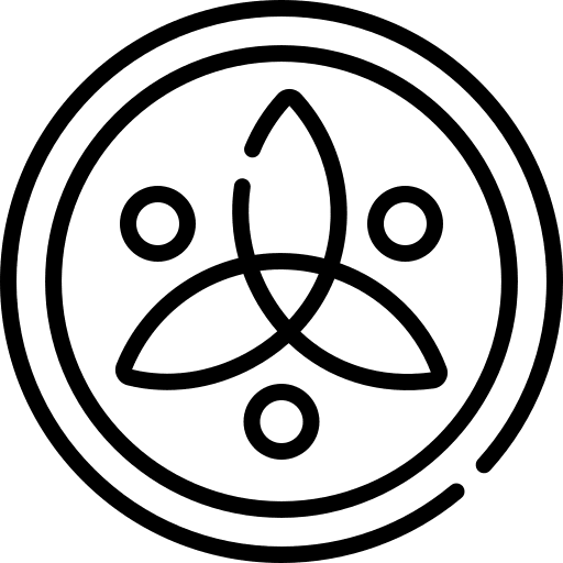 Celtic triquetra paganism symbol icon