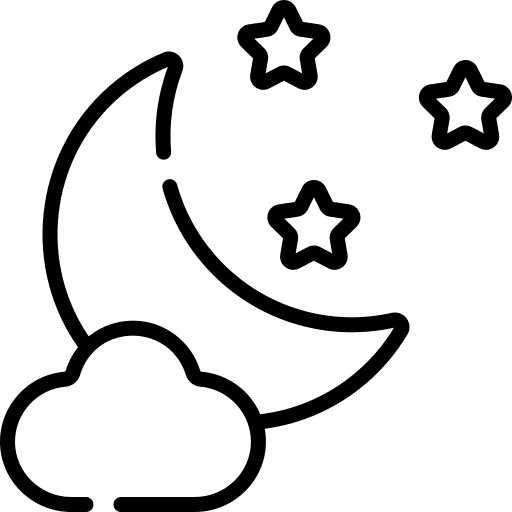 Moon night half star icon Moon night half star icon