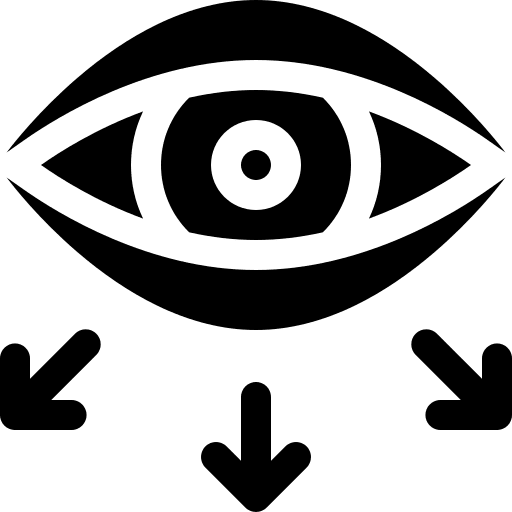 Supervision arrow eye see icon