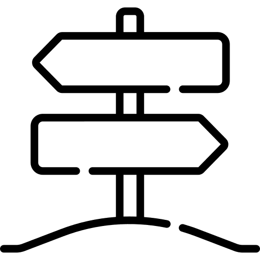 Sign post wood signaling travel icon