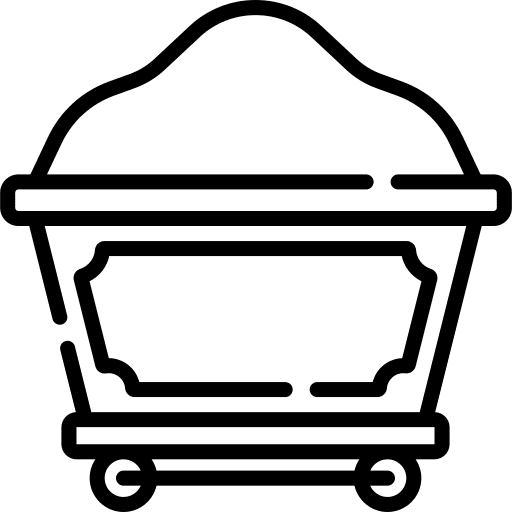 Cart minerals transportation cart icon Cart minerals transportation cart icon