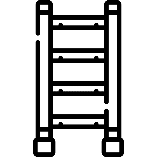 Ladder step climbing rope icon Ladder step climbing rope icon