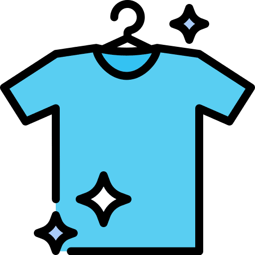 Brightening fresh clothes clean laundry icon