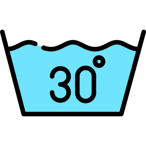 Degrees washing machine household sign icon
