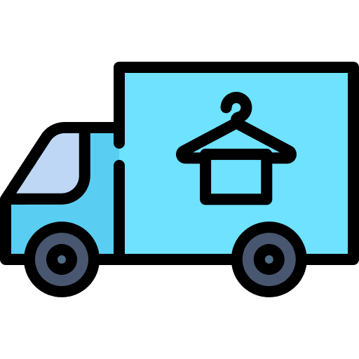 Laundry service transportation transport shipping icon