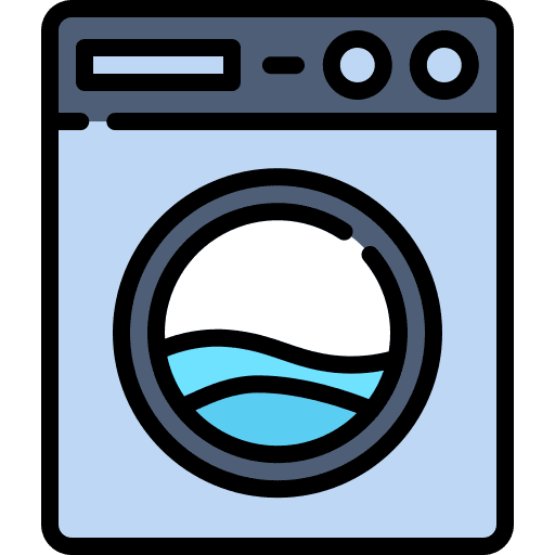 Washing machine furniture and household laundry washing clothes icon