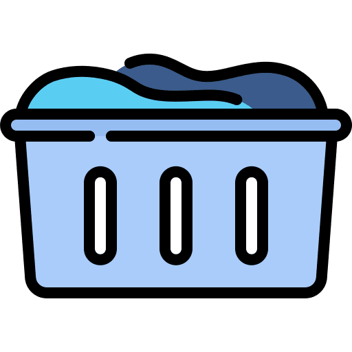 Basket laundry housekeeping washing icon Basket laundry housekeeping washing icon