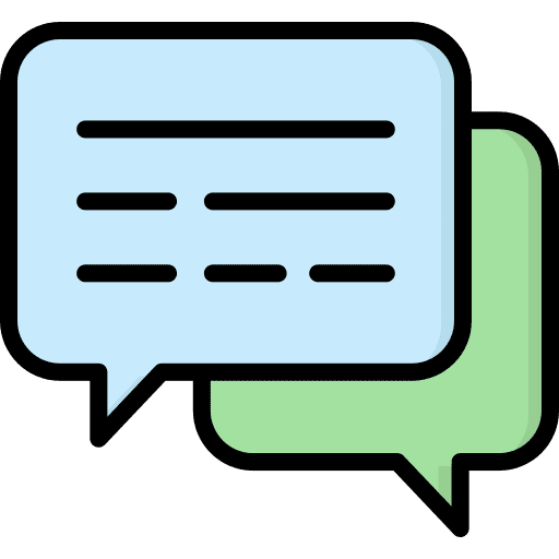 Conversation message chat topics icon Conversation message chat topics icon