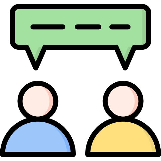 Discussion conversation counseling chat icon Discussion conversation counseling chat icon