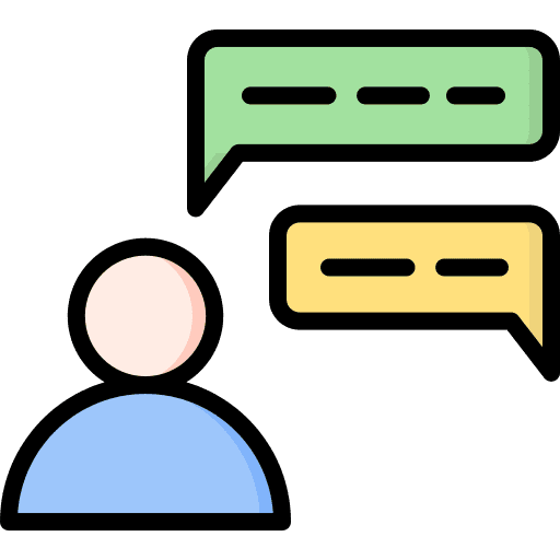 Discussion counseling consultation chat icon Discussion counseling consultation chat icon
