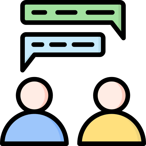 Discussion counseling consultation friend icon Discussion counseling consultation friend icon
