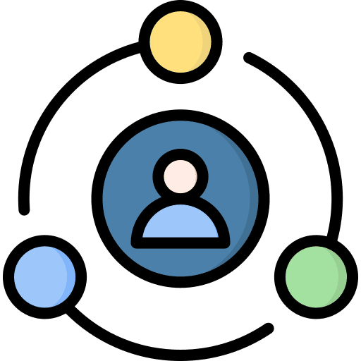 Social group multimedia networking icon Social group multimedia networking icon