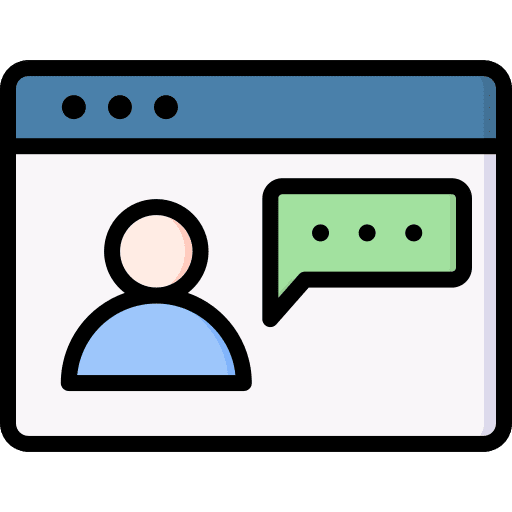 Browser interface browser chat bubble icon Browser interface browser chat bubble icon