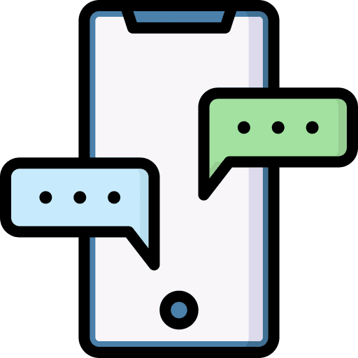 Smartphone message smartphone conversation icon Smartphone message smartphone conversation icon