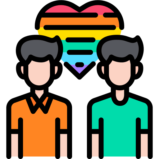 Gay man gay couple icon Gay man gay couple icon