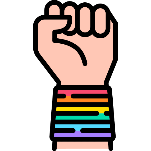 Power up hands and gestures rights fist icon