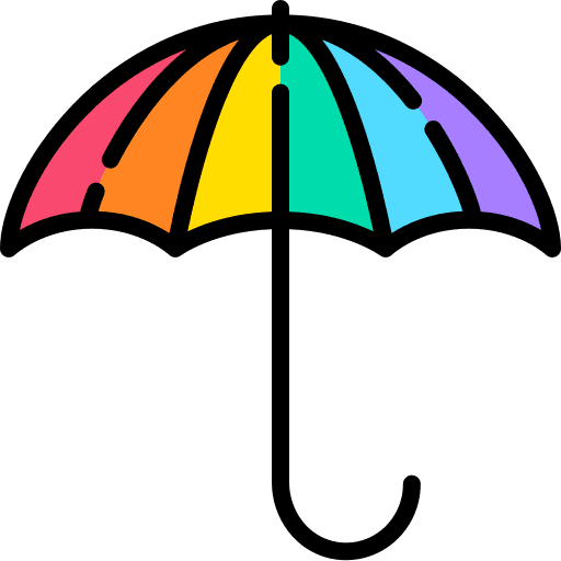Umbrella weather rain umbrella icon