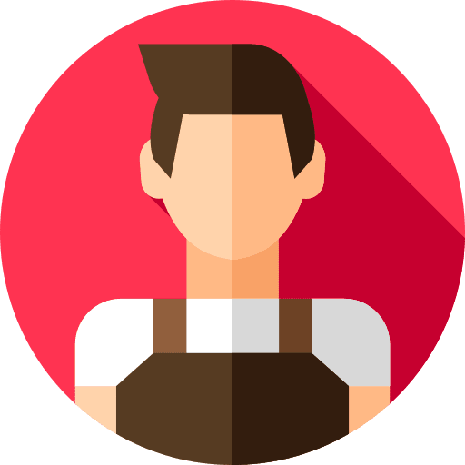 Barista apron user waiter icon