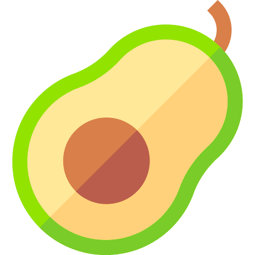 Avocado healthy food vegan vegetarian icon
