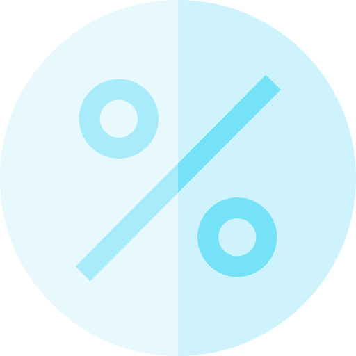 Discount offer commerce and shopping percentage icon