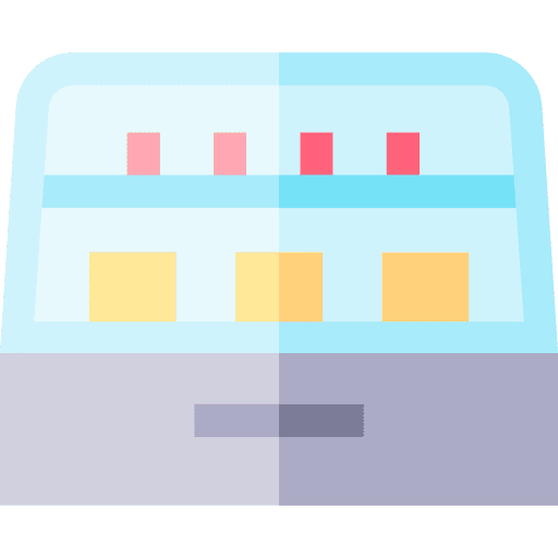 Refrigerated display food and restaurant butcher shop icon