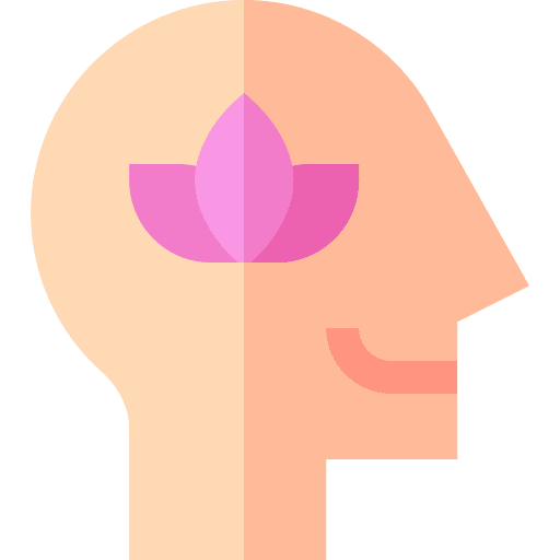 Reduce stress meditation user lotus icon