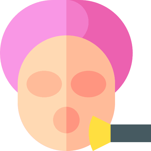 Facial treatment brush woman facial treatment icon