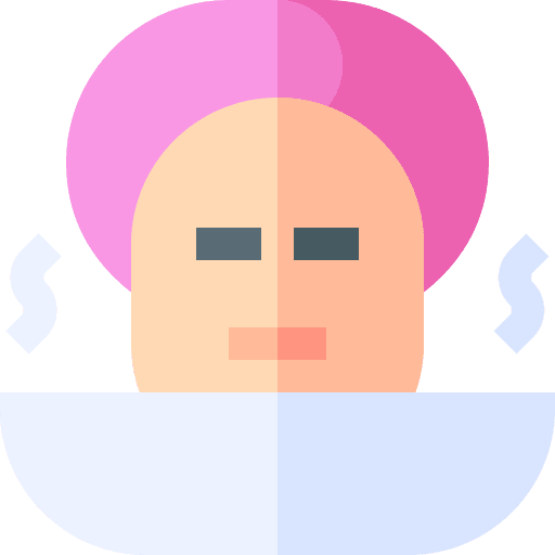 Steam wellness skincare spa icon