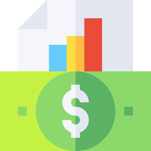 Cost dollar banknote report icon Cost dollar banknote report icon