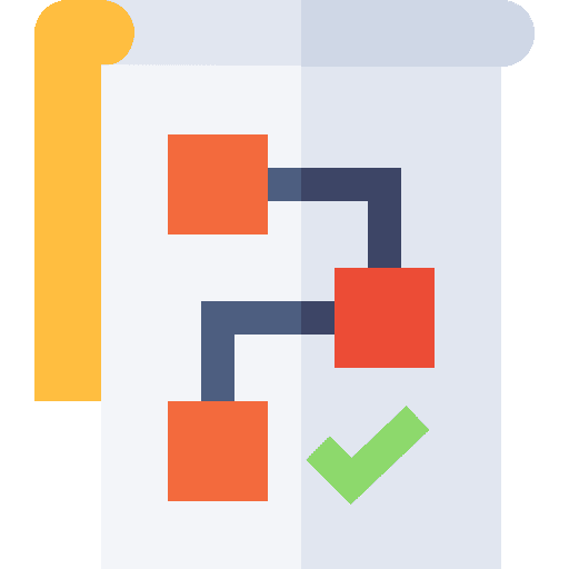 Plan flowchart business and finance diagram icon Plan flowchart business and finance diagram icon