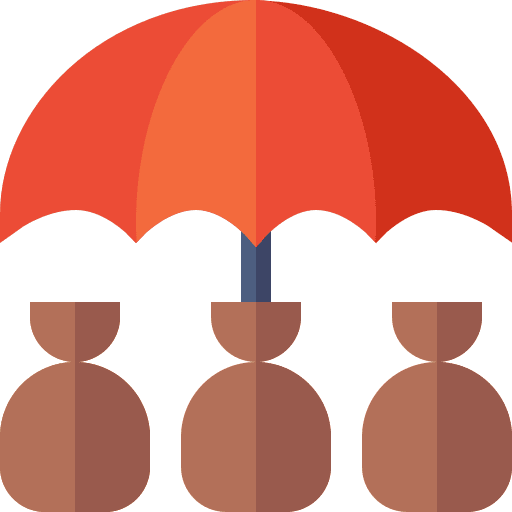 Risk management business and finance money bag protection icon Risk management business and finance money bag protection icon